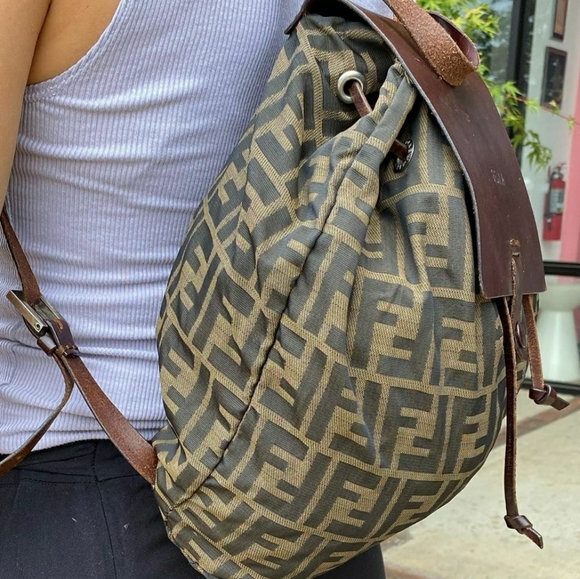 Sold Fendi Zucca Monogram Backpack 